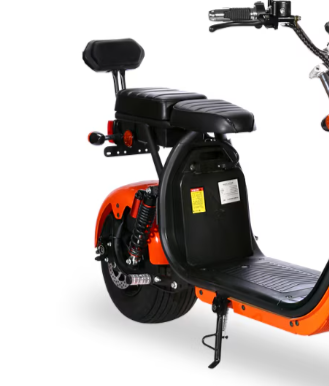 Scuter Electric 2 Persoane, Viteză Limitată 25 km/h – Fără Permis, Viteza maxima 45 km/h, Autonomie 45 km, Motor 1500W, Baterie 20Ah, Suspensie Hidraulică, COC Inclus